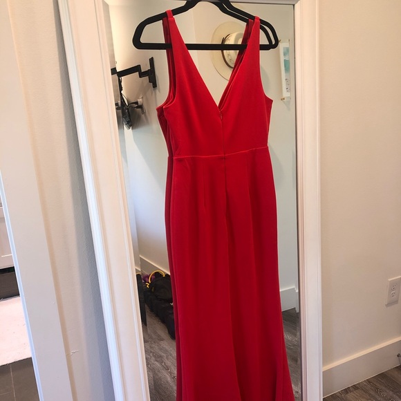Lulus Red Gown - Picture 3 of 3